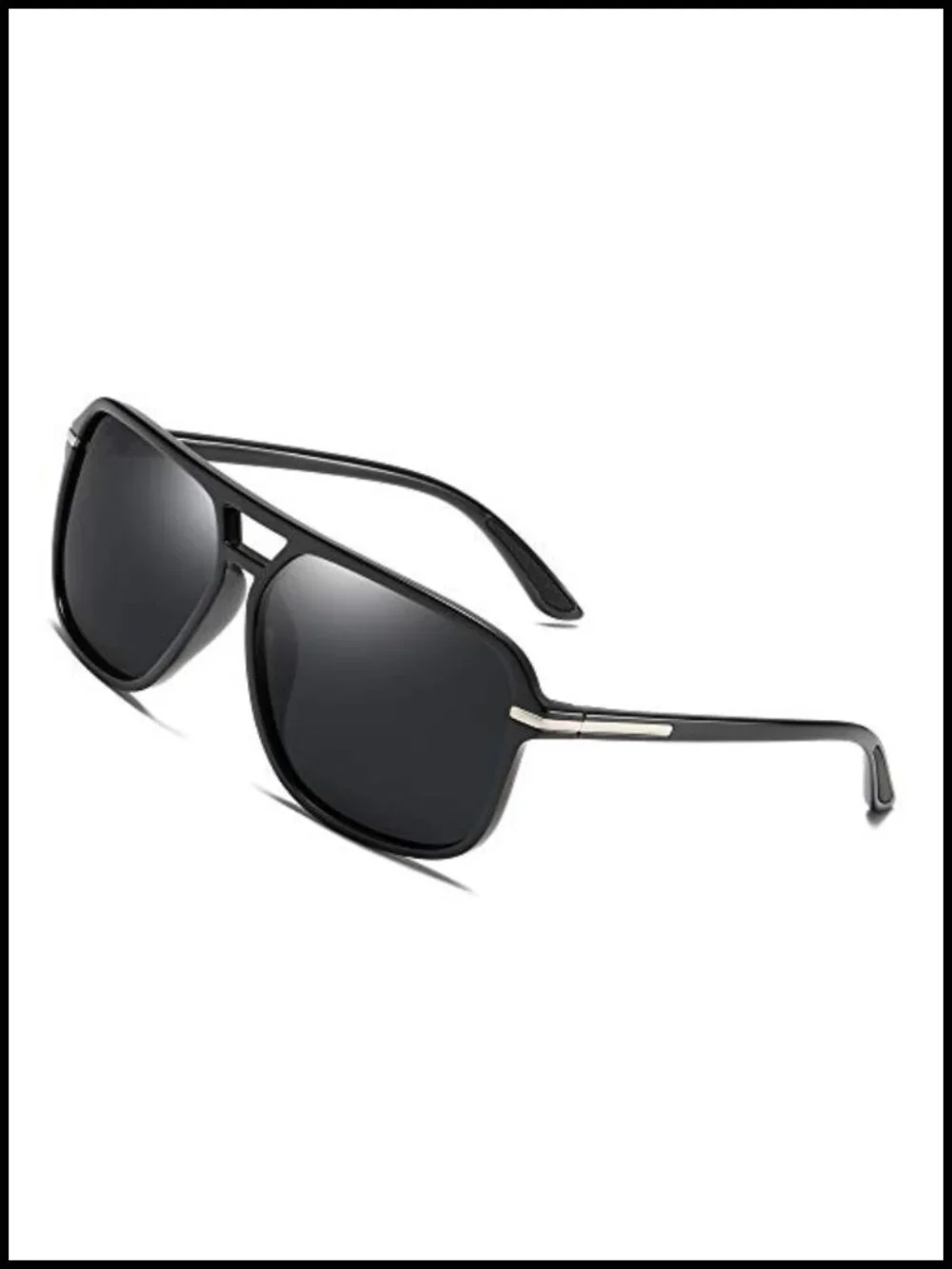 TAC Polarized Aviator Driving Sunglasses Vintage Rectangular Sun Glasses